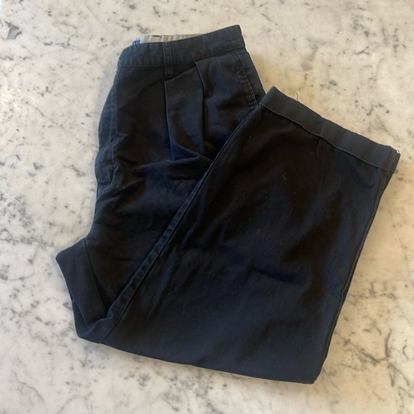 Black pleat front Tommy Hilfiger pants 36/30 - Picture 1 of 5